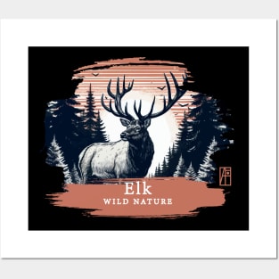 Elk - WILD NATURE - ELK -11 Posters and Art